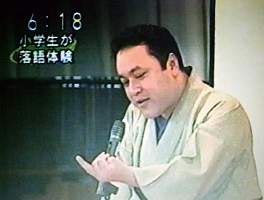 三遊亭楽春の小学校での落語鑑賞会の講演風景がＮＨＫ総合テレビで放送されました。